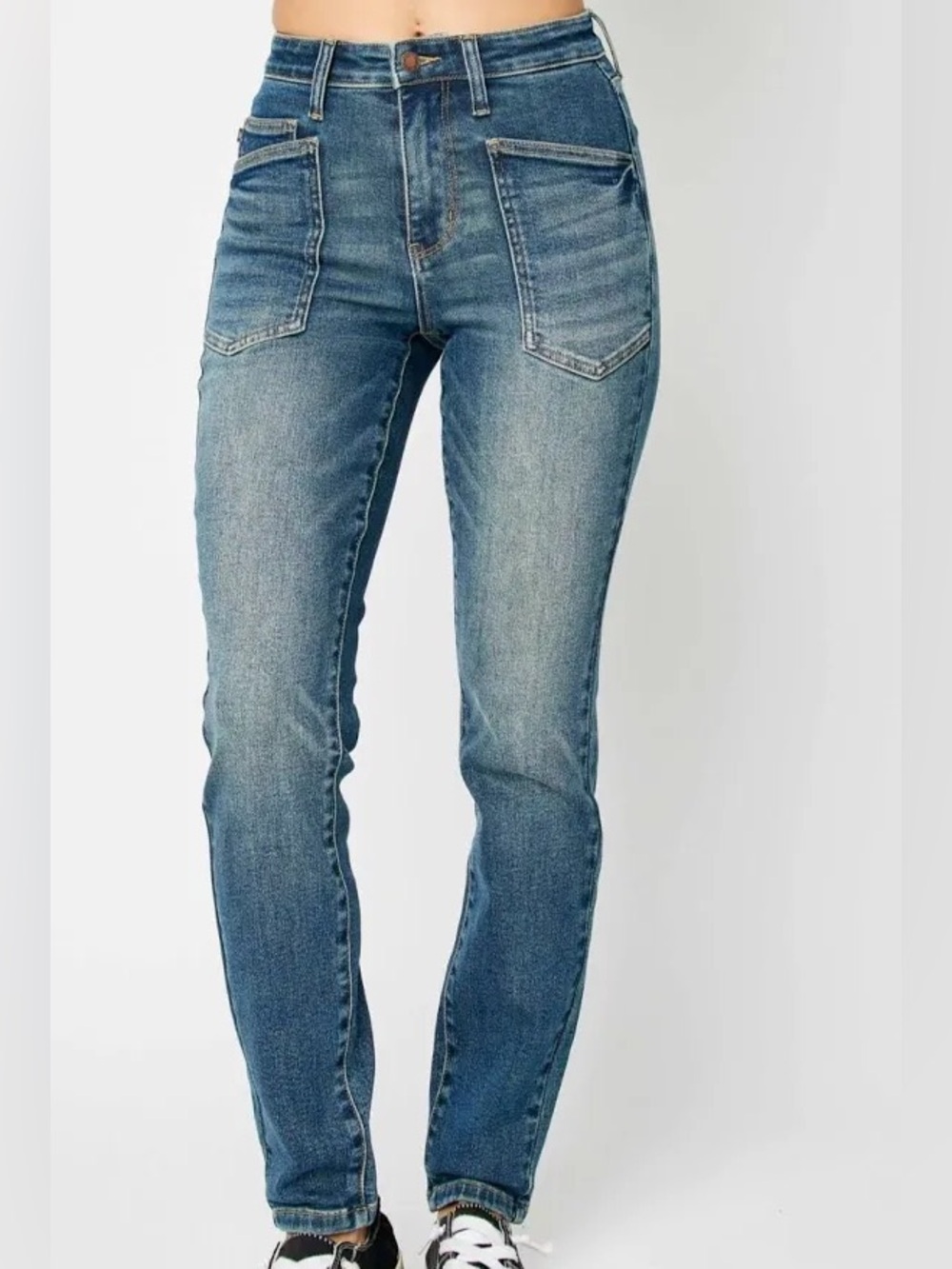 NWT Judy Blue Women’s The Toni Classic High Waisted Relaxed Jean Size 0 (24)